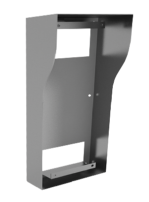 Кронштейн для накладного монтажа с козырьком для многоквартирных панелей серии AА-14. 184x406.3x107мм