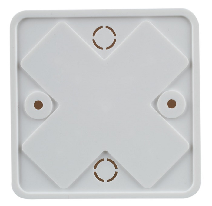 Коробка распаячная КМ41211-01 для открытой проводки безгалогенная (HF) 75х75х20мм белая