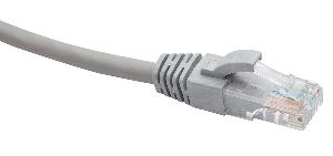 Коммутационный шнур U/UTP категория 5e PVC нг(А)-LS 0,2 м, серый