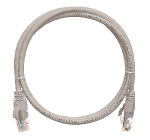 Патч-корд 7,5 метров U/UTP 4 пары, Кат.5е, LSZH, серый, 2хRJ45/8P8C, T568B, Molded