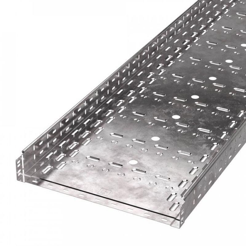 Лоток перфорированный Стандарт 500х80х3000 (1,0 мм) (6 м/уп)