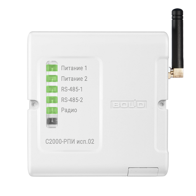Радиоканальный повторитель интерфейсов  RS-485. Цепь ретрансляции от одного до другого повторителя - до 8 уровней. Количество радиочастотных каналов - до 10.