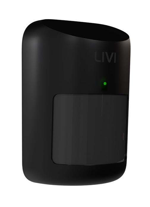 Датчик движения типа «штора» пассивный оптико-электронный инфракрасный. Линза Френеля, 2-х зонный пироприемник, дальность определения движения — 12 м, ширина зоны обнаружения — 2,2 м. Защита от засветки и тепловых потоков. Соответствие ГОСТ Р 50777-2014 (II класс). Диапазон температур от -20 до +55°С. Датчик открытия корпуса (тампер). Электропитание — батарея CR123A. Крышка-кронштейн c креплением на саморезы или поворотный кронштейн. Дизайн Koishi style.