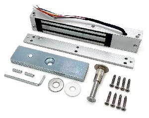 Замок электромагнитный, 11-13VDC, потребляемая мощность не более 4,1 Вт, усилие удержания 180кг, встроенный модуль перемагничивания, монтажный комплект. Корпус из алюминия.