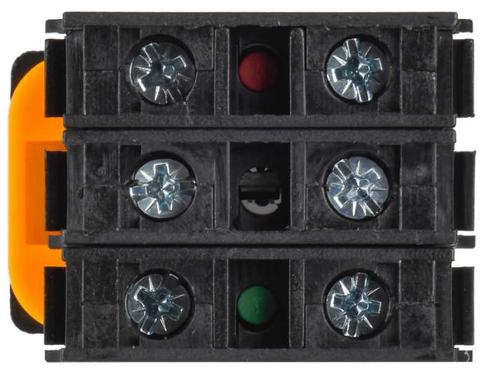 Кнопка с подсветкой d=22мм 1NO+1NC зелёная MASTER IEK