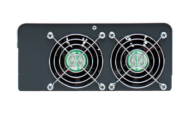 Стабилизатор переменного напряжения инверторный (с двойным преобразованием) однофазный, чистая синусоида; P-нагр.3.5 кВА/2.75 кВт, U-вх.165…310 В, U-вых.220…230 В (с шагом 1 В), I-вых.15.9 A; IP20, t-раб. +5…+40°C, 205х370х103 мм