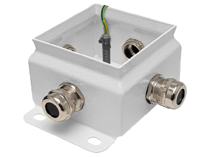 Коробка монтажная общепромышленные, оцинкованная сталь 1,2мм, IP66, 86х86х62 мм, 4 вводов