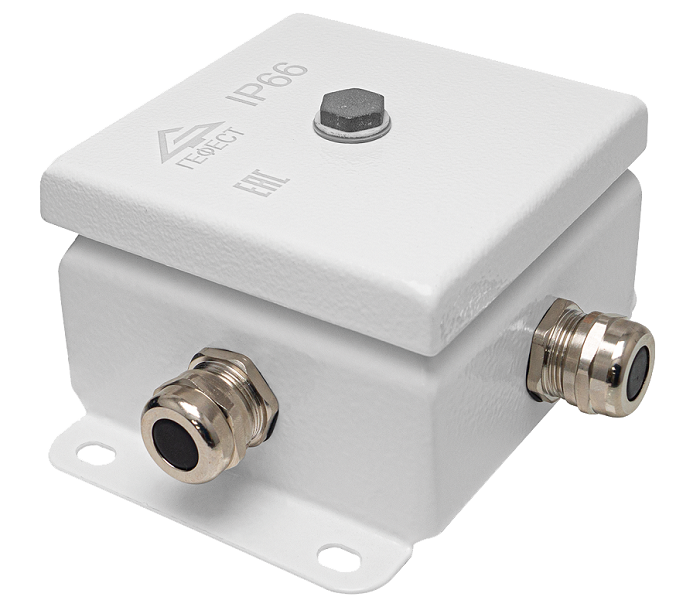 Коробка монтажная общепромышленные, оцинкованная сталь 1,2мм, IP66, 103х103х62 мм, 4 вводов