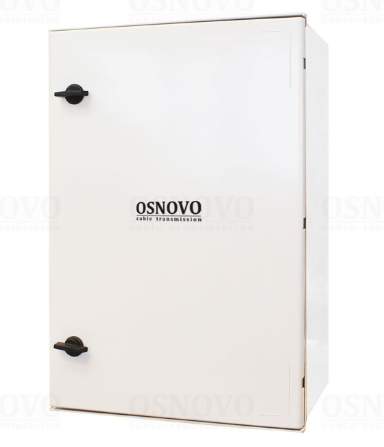 Уличный коммутатор с термостабилизацией на базе уличной станции OSNOVO OSP-46T1. Порты: 6 x FE (10/100Base-T) с PoE (до 30W) + 2 x FE (10/100Base-T) с PoE (до 60W) + 1 x GE (10/100/1000Base-T) + 2 x GE SFP (1000Base-X). Суммарный бюджет PoE до 240W.