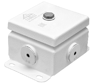 Коробка монтажная общепромышленные, оцинкованная сталь 1,2мм, IP66, 86х86х62 мм, 4 вводов, диаметр присоединяемого кабеля: М20 (8-13), (Р) - резиновый ввод