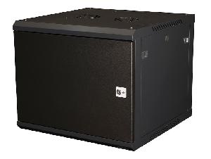 Шкаф 19" телекоммуникационный настенный, 9U 501х600х600 мм, дверь металл, черный