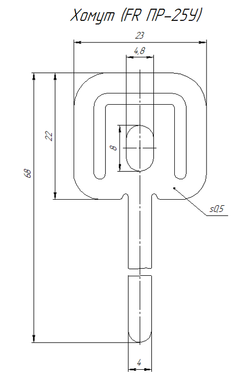 Хомут (FR ПР-25У) (100шт/уп)