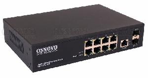 Управляемый (L2+) коммутатор Gigabit Ethernet на 10 портов.Порты: 8 x GE (10/100/1000Base-T) + 2 x GE (SFP 1000Base-X), 