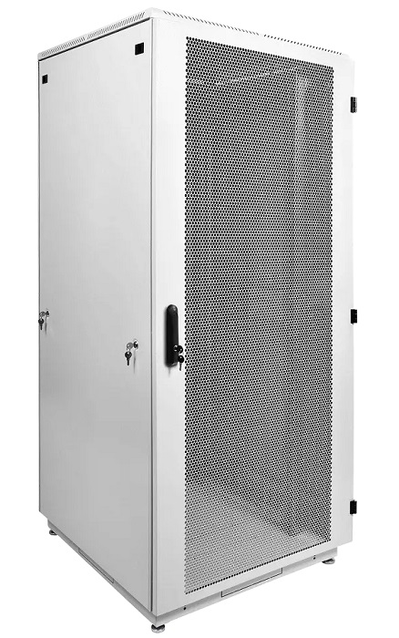 Шкаф телекоммуникационный напольный 42U (800 × 800) дверь перфорированная 2 шт.