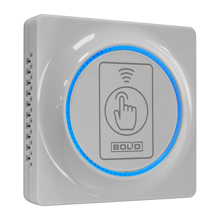 Считыватель проксимити карты EM-Marin, ProxCard II HID, MIFARE Ultralight, MIFARE Standart 1 KByte, MIFARE Standart 4 Kbyte, с интерфейсом Touch Memory, Wiegand-26 и -44. Защита от копирования карт. Кнопка для команд. -25 до +60°С. Накладной и розеточный. Цвет - серый