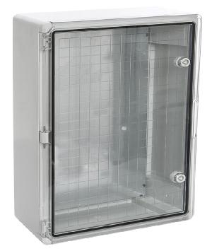Корпус пластиковый с монтажной панелью ЩМП IP65 прозрачная дверь 500х400х175