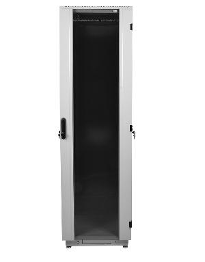 Шкаф телекоммуникационный напольный 42U (600×600) дверь стекло