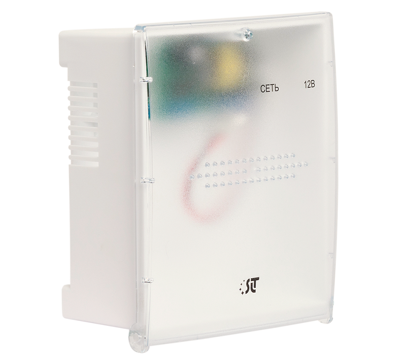 Источник бесперебойного питания в пластиковом корпусе, 13,6В. / 2А. Максимальный ток заряда АКБ 0,7А. (без защиты от глубокого разряда АКБ). Рекомендуемая емкость АКБ 7А*ч.  196х167х87мм. Масса 0,46кг, (прозрачная крышка)