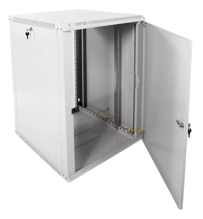 Шкаф телекоммуникационный настенный разборный ЭКОНОМ 18U (600 × 650) дверь металл