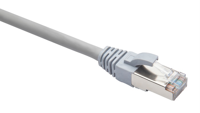 Патч-корд F/UTP Кат.5е, LSZH нг(А)-HF 1,0 м, серый