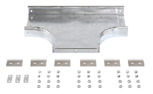 Ответвитель DPT Т-образный горизонтальный 200х50 в комплекте с крепежными элементами и соединит. пластинами, необходимыми для монтажа