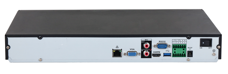 32-канальный IP-видеорегистратор 4K, H.265+ и ИИ, Входящий поток до 448Мбит/с;&nbsp;&nbsp;H.265+, H.265, H.264+, H.264, MJPEG; разрешение записи до 32Мп; накопители: 2 SATA III до 20Тбайт; воспроизведение: 32кн@1080p, 2кн@32Мп; видеовыходы: 1 HDMI (8K), 1 VGA; cеть: 1 RJ45 1000Мбит/с; aудиовх/вых: 1/1; тревожные вх./вых.: 4/2; питание: 12В(DC); видеоаналитика: 4кн AcuPick, 4кн детектор лиц и распознавание лиц (12лиц/с), 4кн видео метаданные, 8кн охрана периметра, IVS, 16кн SMD Plus; видеоаналитика с камер: AcuPick, детектор лиц и распознавание лиц, видео метаданные, распознавание номеров ТС, тепловая карта, подсчет людей, интеллектуальный поиск, POS, поддержка тепловизионных (TPC) и мультиматричных камер