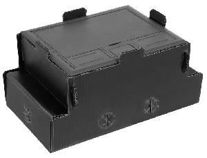 Коробка под заливку в бетон, 8 модулей, черный