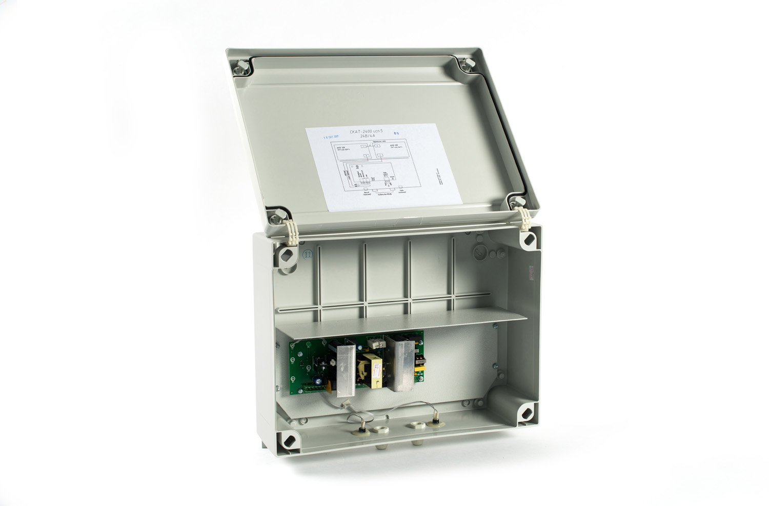 Блок беспереб. питания улич.исполнение 24В&nbsp;&nbsp;4А (без учета тока на подогрев АКБ), корпус под 2шт. АКБ 7Ач, класс защиты IP56, рабочий температурный диапазон от - 40°С до + 50°С