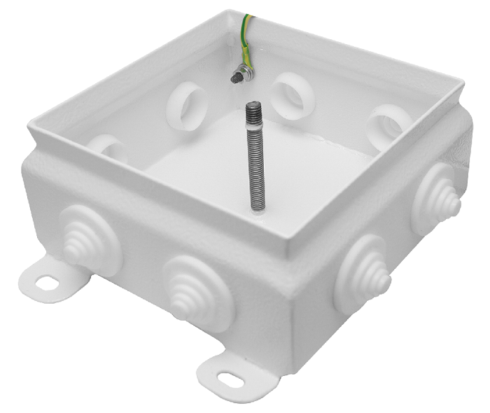 Коробка монтажная общепромышленные, оцинкованная сталь 1,2мм, IP55, 123х123х62 мм