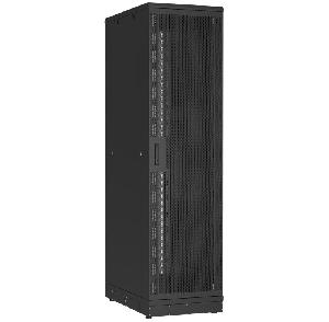 Напольный шкаф 19", 47U, перфорированные двери, металлические стенки, Ш600хВ2232хГ1000мм, в разобранном виде, черный