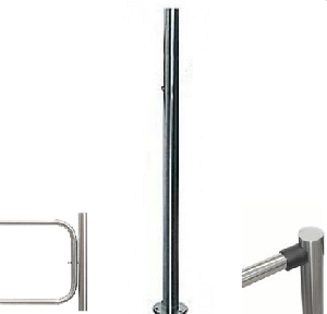 Стойка с отверстием под стопорный механизм поворотной секции&nbsp;&nbsp;с 2-мя отверстиями