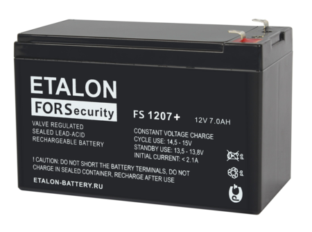 Аккумулятор 7 А/ч, 12В, 151х65х100 мм, вес 1,9 кг