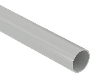 Труба ПВХ жёсткая гладкая д.25мм, лёгкая, 3м, цвет серый, (уп. 60 м.)