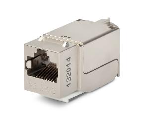 Вставка Keystone Jack RJ-45(8P8C), категория 5e, экранированная, 110 IDC, заделка с помощью NE-TOOL, белая