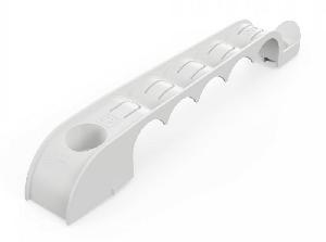 Держатель труб для прямого монтажа односторонний на 5 мест серый d20 (20шт/уп)