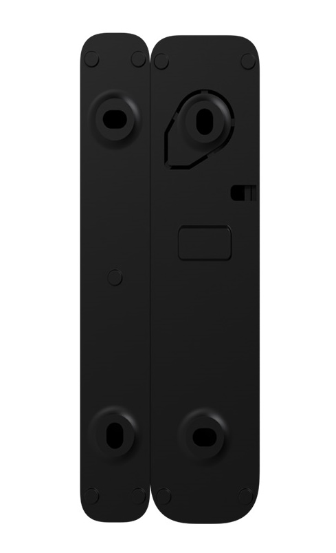 Датчик открытия магнитоконтактный. Подключение внешнего проводного магнитоконтактного извещателя. Диапазон температур от −20 до +55°С. Совмещенный тампер и датчик отрыва от стены. Электропитание — батарея CR123A.  Крышка-кронштейн с креплением на саморезы или двусторонний скотч. Дизайн Koishi style.