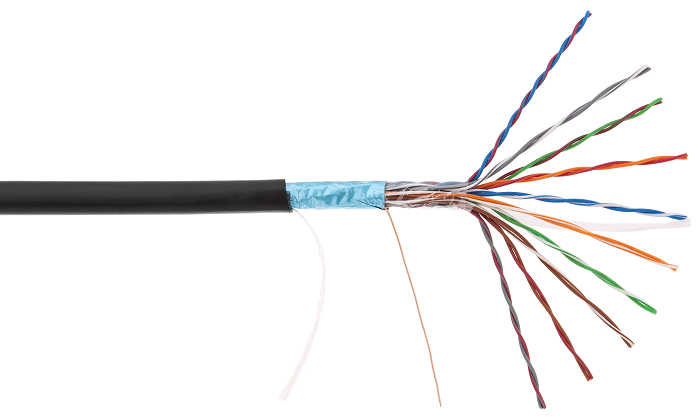 EC-UF010-5-PE-BK-3 - Кабель F/UTP 10 пар, Кат.5 (Класс D), 100МГц, одножильный, BC (чистая медь), внешний, PE до -40C, черный, 305м Кабель F/UTP 10 пар, Кат.5 (Класс D), 100МГц, одножильный, BC (чистая медь), внешний, PE до -40C, черный, 305м