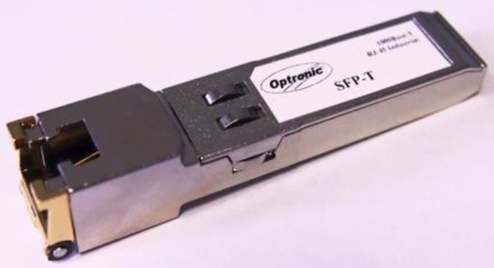 SFP-модуль медный, Витая пара, SFP 1000Base-T, (1Гбит/с, разъем RJ-45, дальность до 100м.