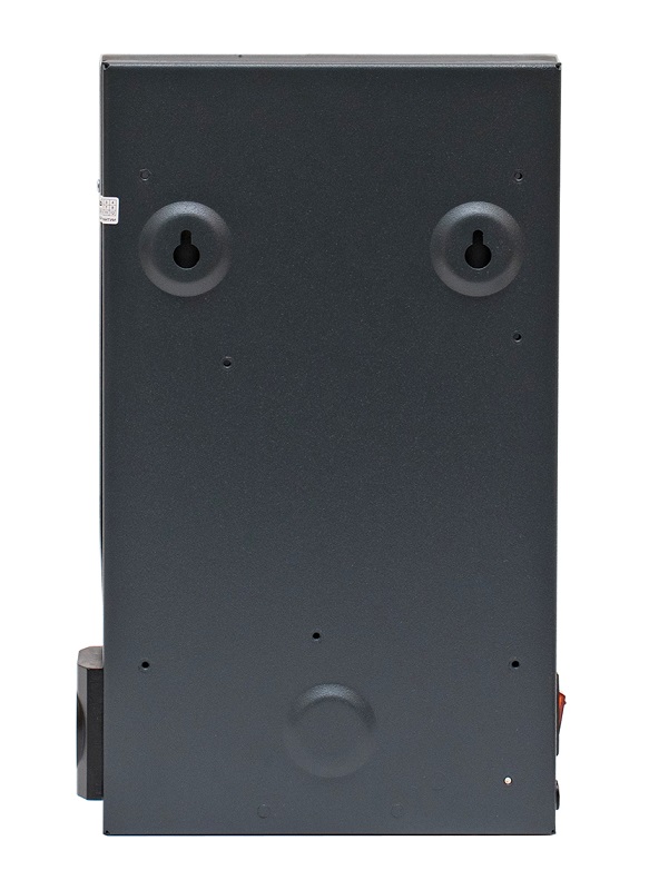 Стабилизатор переменного напряжения инверторный (с двойным преобразованием) однофазный, чистая синусоида; P-нагр.0.8/0.6 кВт, U-вх.90…310В, I-вых.3.6 А; IP20, t-раб.+5…+40°C, 187х300х78мм