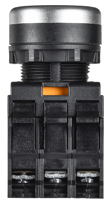 Кнопка с подсветкой d=22мм 1NO+1NC зелёная MASTER IEK