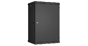 Настенный разборный шкаф TLK 19", 18U, металлическая дверь, Ш600хВ904хГ450мм, 2 пары монтажных направляющих, черный