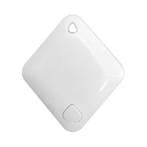 Брелок-идентификатор BLE, квадратный, с кнопкой, цвет корпуса белый.