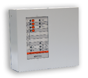 Контрольный прибор 4 ШС (охранные, пожарные, технологические), 3 реле ПЦН (одно реле: ~250В/7А; два реле: ~120В/2А,), АКБ 4,5 (7) А*ч, встроенный порт USB, подключение внешних блоков по RS-485. Металлический корпус.