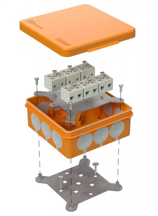 Коробка огнестойкая для о/п двухкомпонентная Е15-Е120 100х100х40