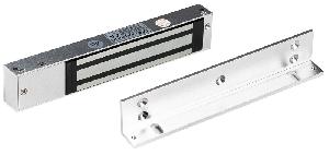 Накладной электромагнитный замок с датчиком Холла, усилие удержания: 180 кг, В комплекте L-образная планка.