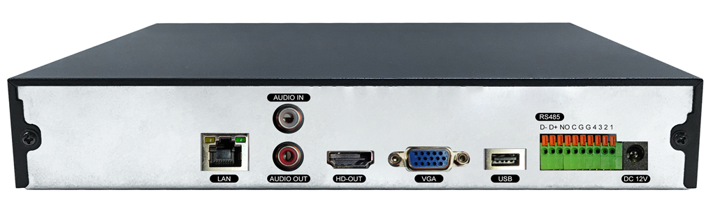 IP видеорегистратор 16каналов, Н.265(+)/264(+) (аудио G.711/ADPCM), разрешение до 8Мп/вх.поток 100Мб, аудио RCA*1вх/1вых, трев.вх/вых – 4/1, VGA@1080P/ HDMl@4K, ONVIF S(T), видеоаналитика, Р2Р Bitvision, 2*USB 2.0, 1*SATA (max.8Тб), RJ45 100/1000Мб