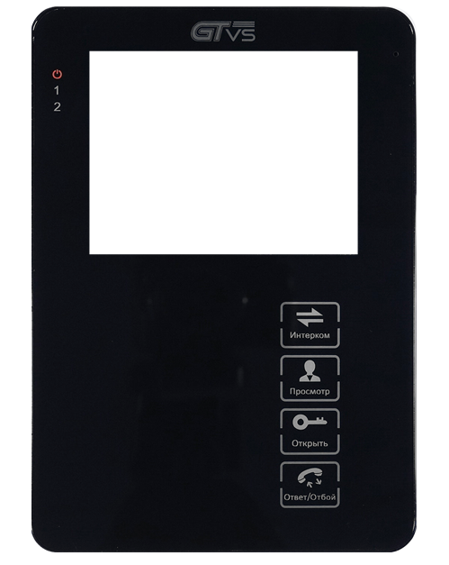 Монитор видеодомофона 4,3" черный. Hands-Free монитор домофона.  4,3-дюймовый TFT-дисплей, разрешение экрана 320х240 RGB, акриловая панель , сенсорное управление. Поддержка до 4 мониторов в параллель + 2 вызывных  панели  + 2 камеры + 2 ИК-датчика(НО/НЗ).