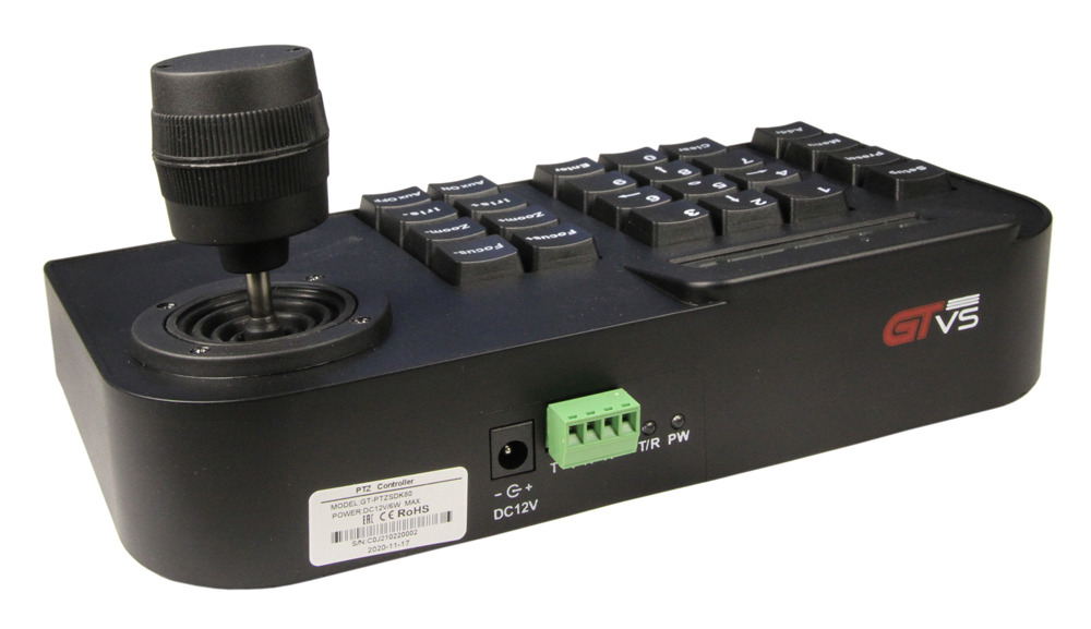 Пульт управления высокоскоростными купольными камерами, 3-D джойстик, RS485, Pelco-D/P, DC12V