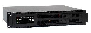 Источник бесперебойного питания в стойку, on-line (с двойным преобразованием), чистая синусоида, 300 ВA (225 Вт); U-вх.220 В; встроенные аккумуляторы, 1х12В/9Ач, U-акб.12 В, I-заряд.1 А; светодиодные индикаторы, "холодный старт"; выходные разъёмы - IEC-320-C13 (3 шт.), EURO F-type с заземлением (1 шт.); высота 2U; IP20, t-раб.+5...+40°C, 89х440х350 мм