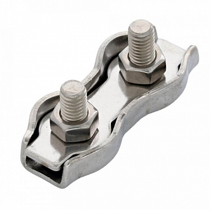 Зажим троса двойной D4мм Duplex